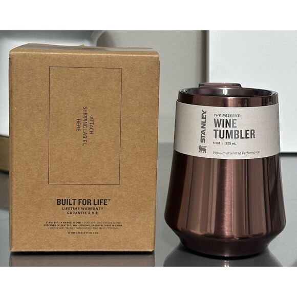 STANLEY RESERVE 11 OZ WINE TUMBLER, POLISHED ROSE GOLD - Picture 1 of 6